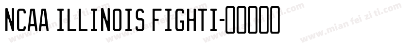 NCAA Illinois Fighti字体转换